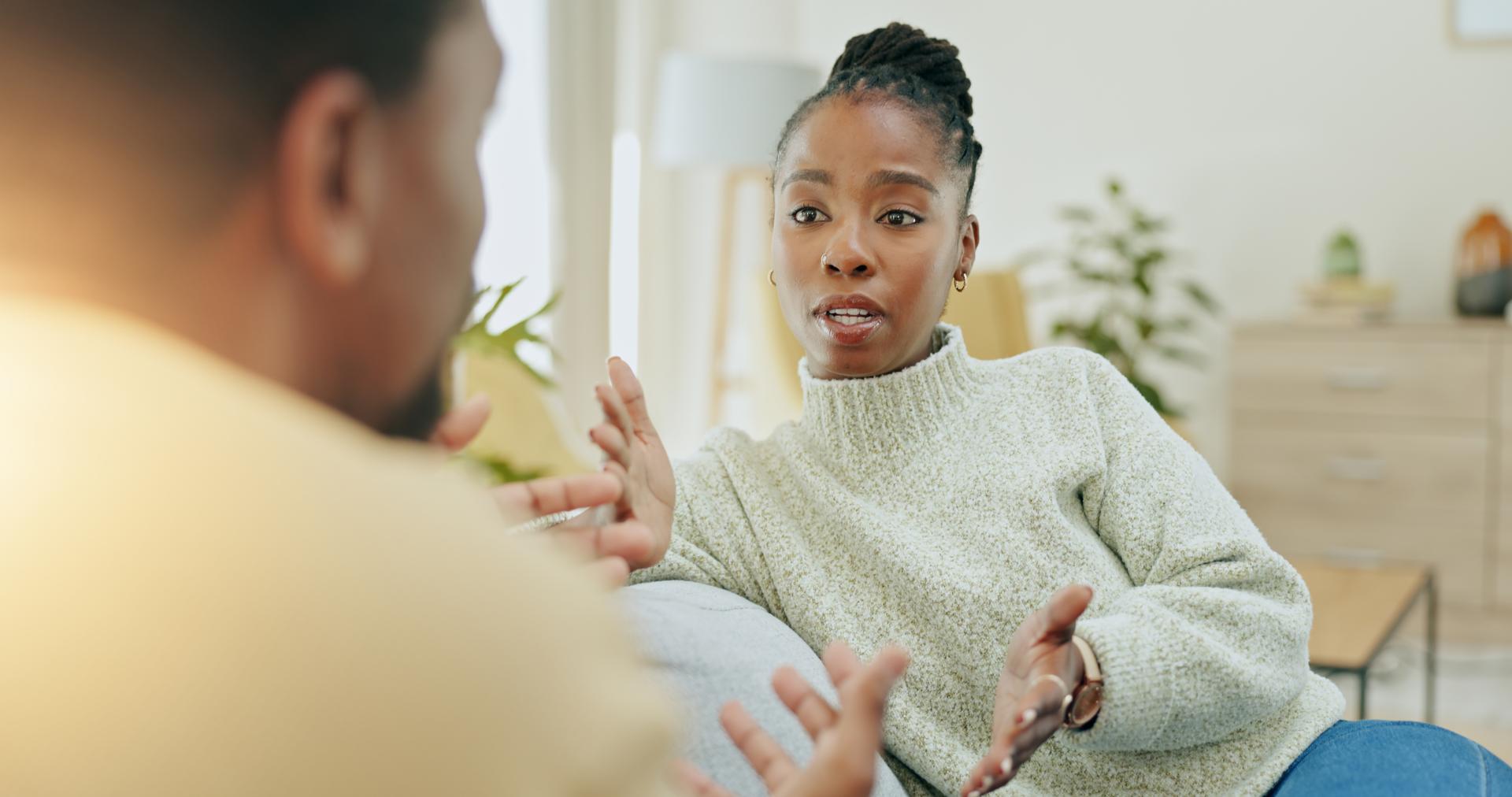 People talking openly to each other