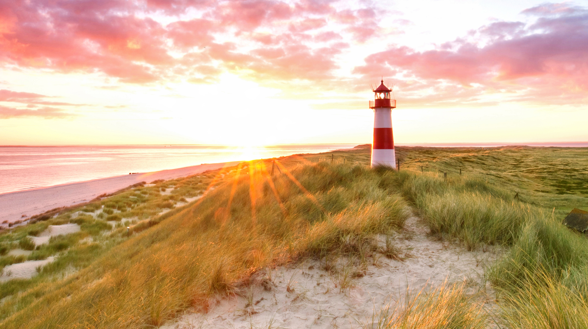 Lighthouse during sunset